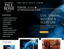 Tablet Screenshot of paulrossilaw.com